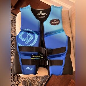 U.S. Coast Guard Approved Life vest by O’Brien Men's Flex V-Back Neoprene